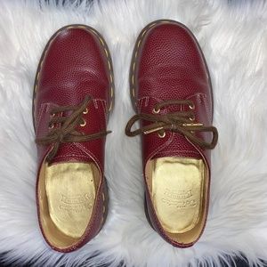 Limited Edition Cherry Red Dr. Martens 50th Anniversary 1461 Leather Shoes